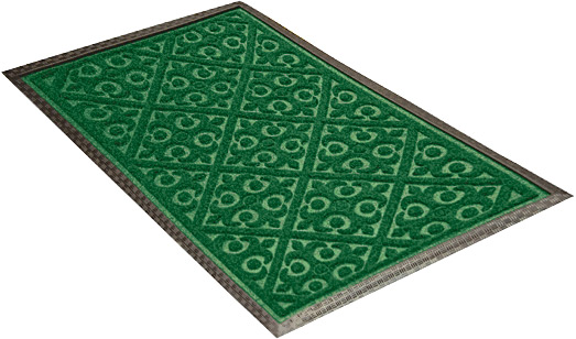 Придверный коврик Shahintex зеленый 60х90 см